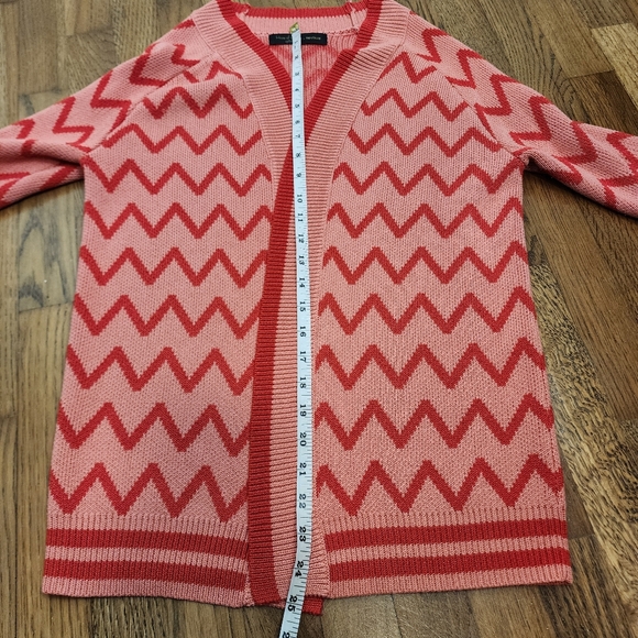 House of Harlow X Revolve Julep Pink Red Preppy Cardigan Sweater Open Women's XS - Picture 9 of 9